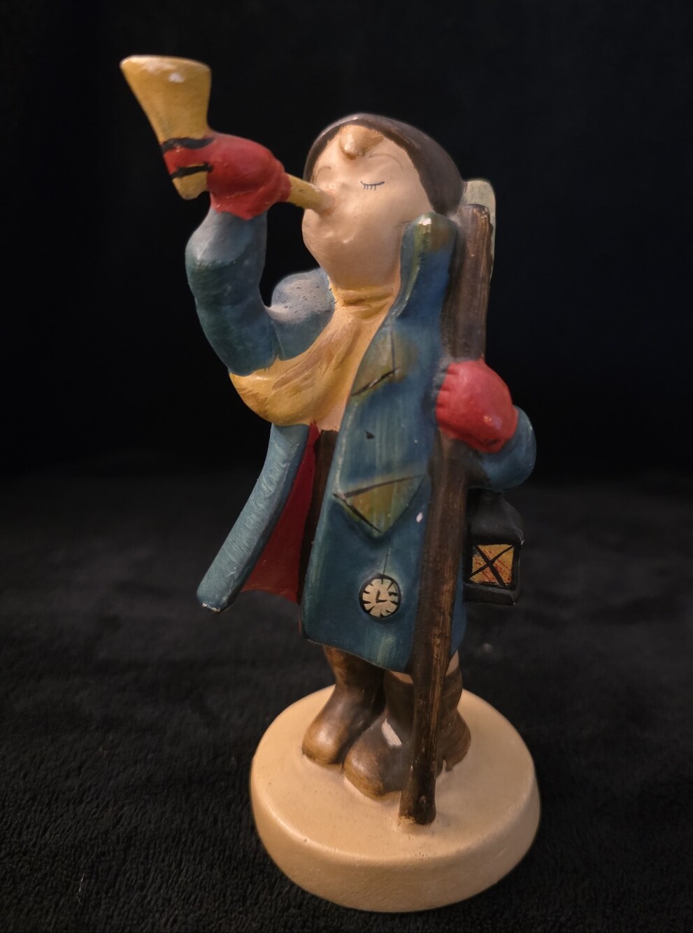 Vintage Hummel Goebel Hear Ye Hear Ye Boy With Horn Figurine #15 Fair Condition
